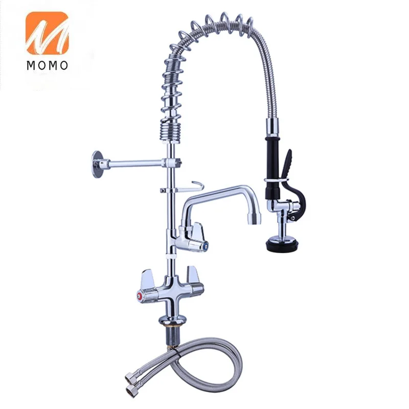 

Commercial Heavy Duty Spring Pre Rinse Sprayer High Arc Kitchen Sink Faucet