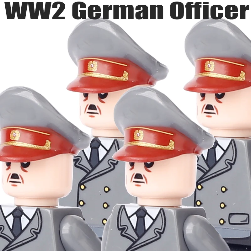 

Немецкий военный офицер времен Второй мировой войны, строительные блоки, 1 мировая война, фигурки солдат, военная пехота, строительные блоки оружия, игрушки, подарки для мальчиков