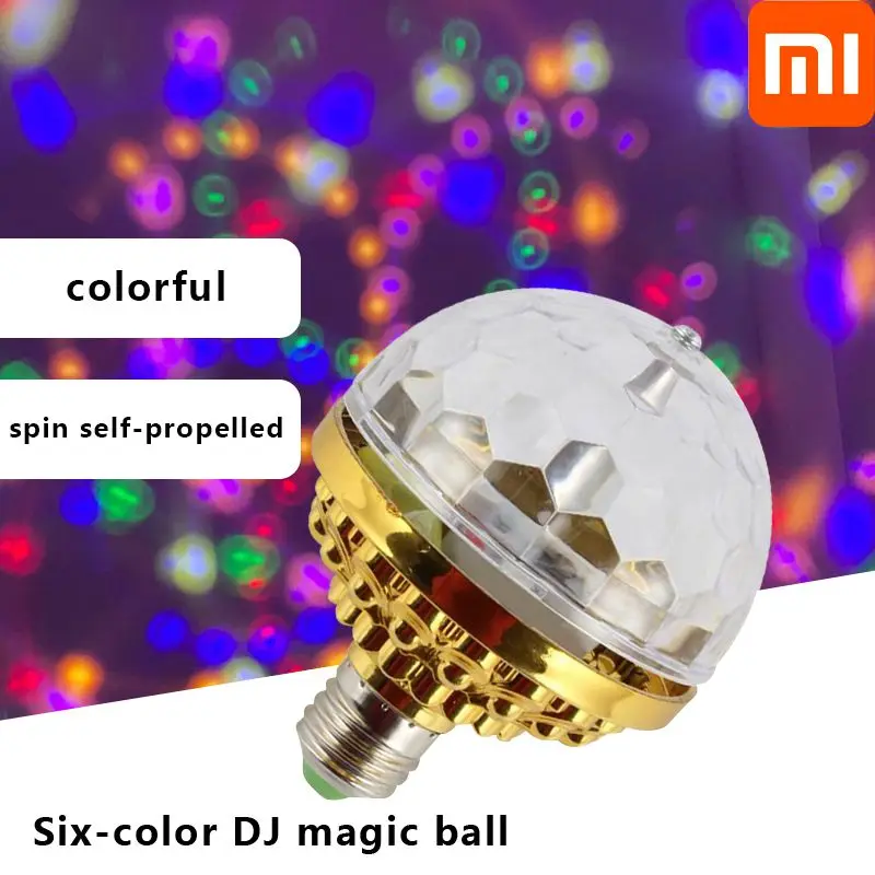 

XIAOMI E27 Rotating Magical Ball Lights Mini RGB Projection Lamp Party DJ Disco Ball Light Christmas Party KTV Bar Stage Wedding