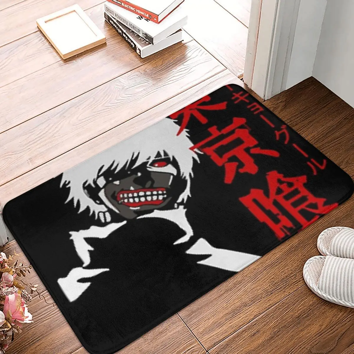 

Tokyo Ghoul Adventure Anime Anti-Slip Doormat Living Room Mat Black In Devill Balcony Carpet Welcome Rug Indoor Decor