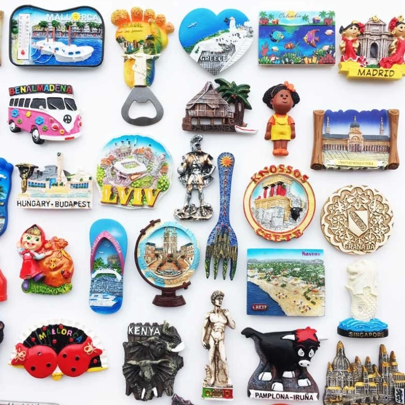 Магниты на холодильник Всемирный туристический Бразилия Краин Чилия Колумбия