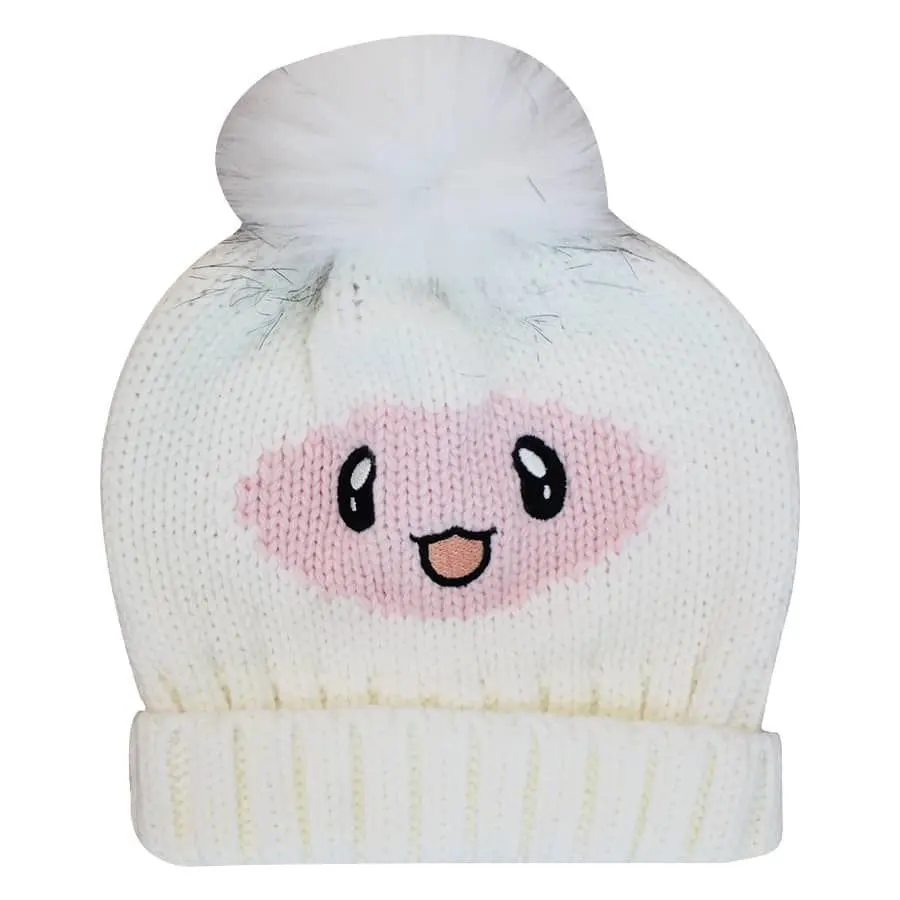 

Girl Baby Smiling Face Embroideried Beret