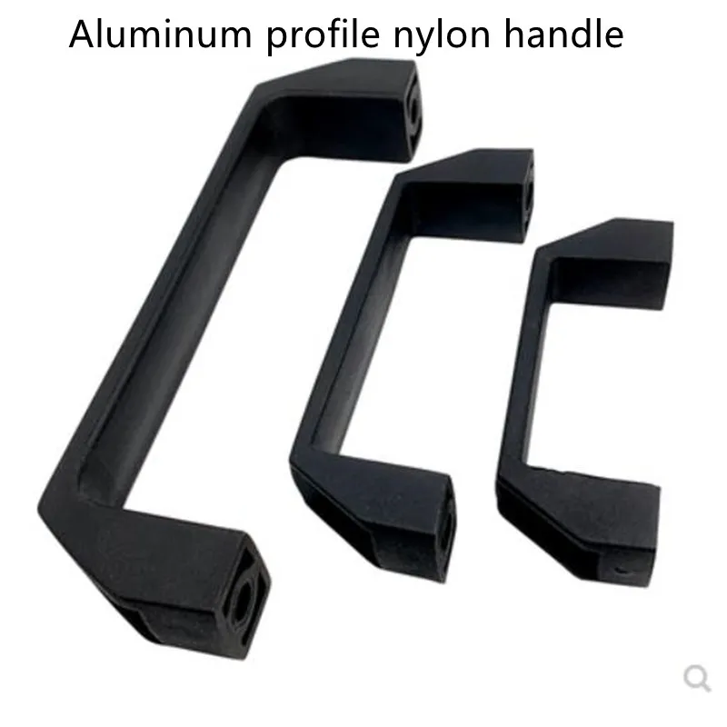 

2pieces Plastic Nylon T Slot Black Door Handle for Aluminum Extrusion Profile 2020/3030/4040/4545 Sereis 90mm - 180mm