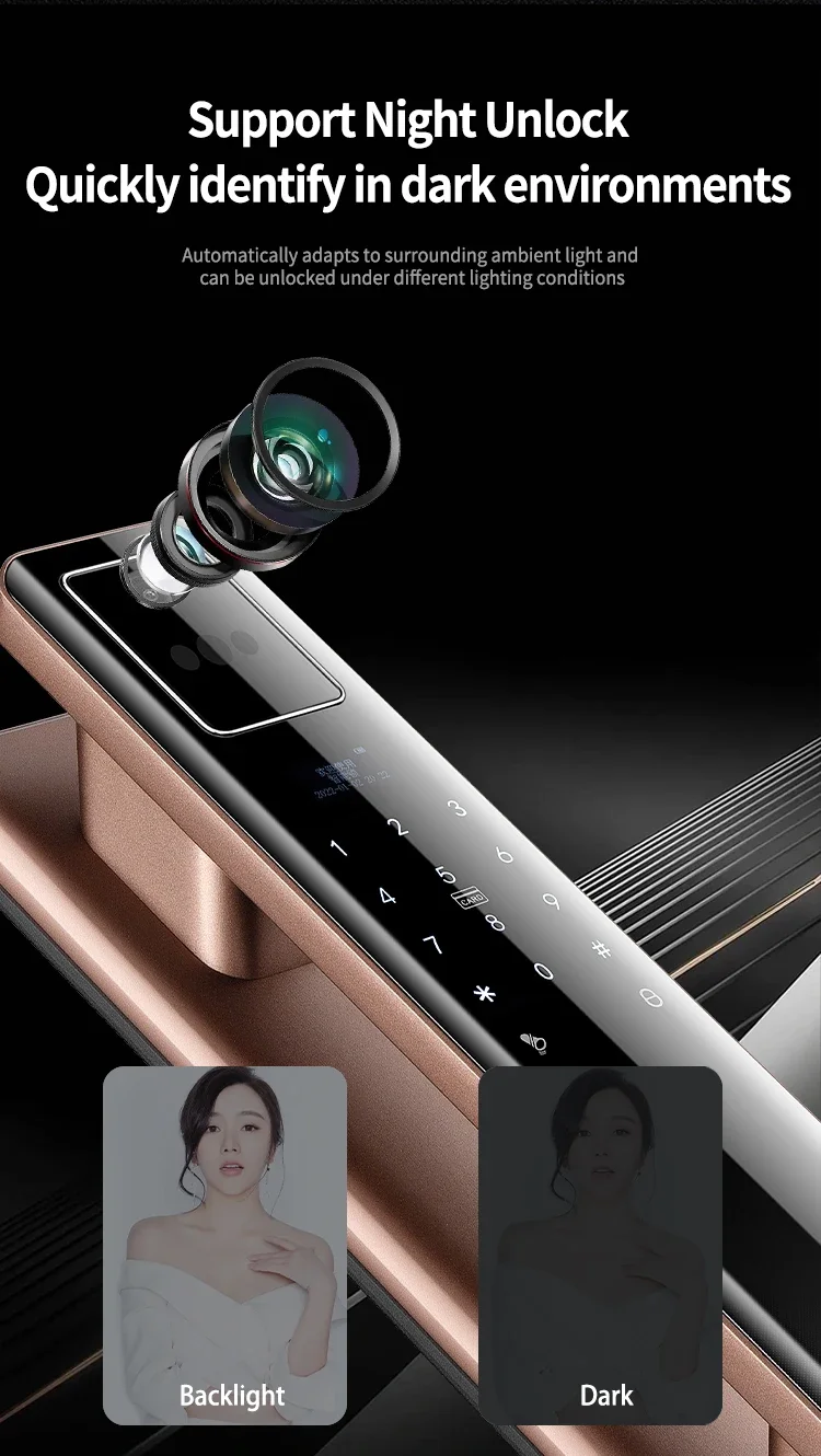 005SINOVO Умный замок Tuya с камерой лицевой идентификатор видеовызов палец вена tuya Wi-Fi