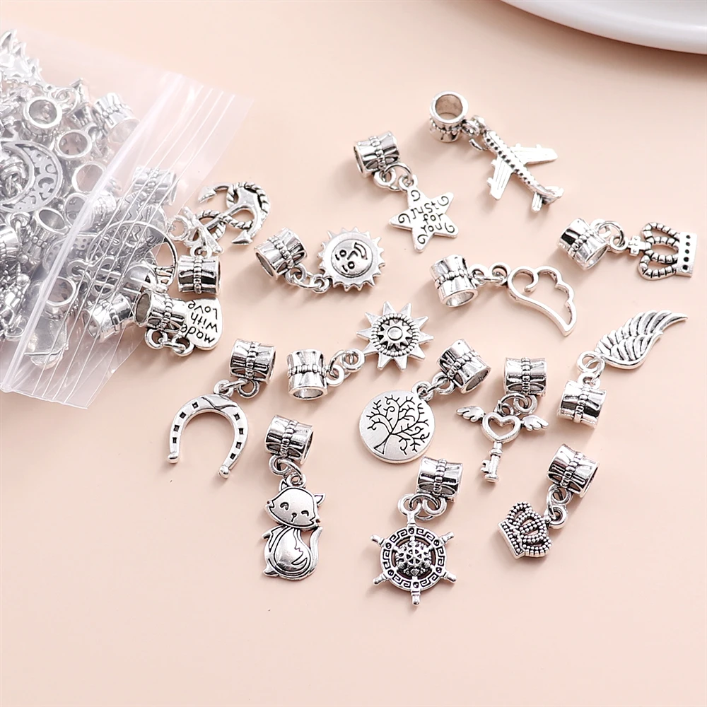 50 шт./компл. Изысканная Милая подвеска в стиле ретро, Модный стильный браслет, «сделай сам», аксессуары для изготовления ювелирных изделий