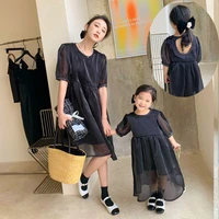 girls birthday party dress back cutout woman evening gown summer 2022 mommy and daughter matching clothes family outfits
