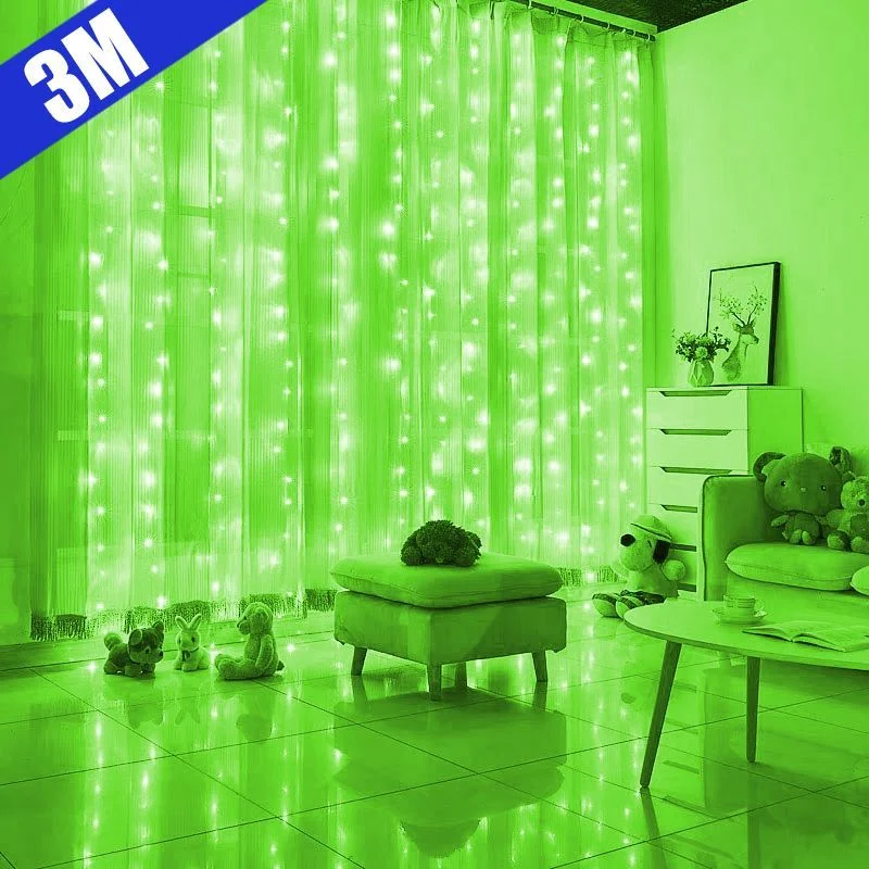 

6/4/3M LED Fairy String Lights Curtain Garland USB Festoon Remote Christmas Decoration for Home New Year Lamp Holiday Decorative
