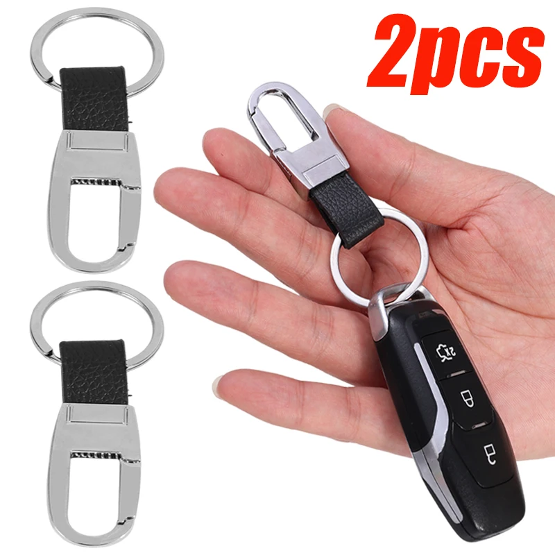 

Metal Car Keychain DIY Bag Pendant Keychain Holder Cars Key Ring Simple Multipurpose Keychain Auto Universal Charm Accessories