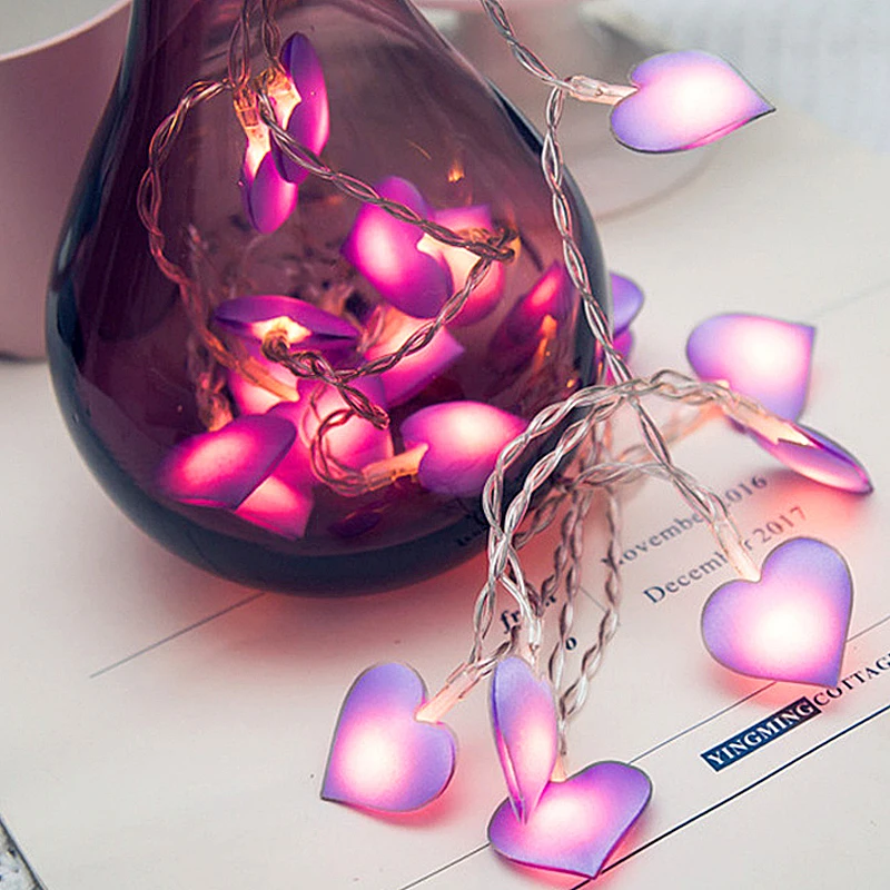 СВЕТОДИОДНАЯ Гирлянда в форме сердца, 3 м, 20 светодиодов