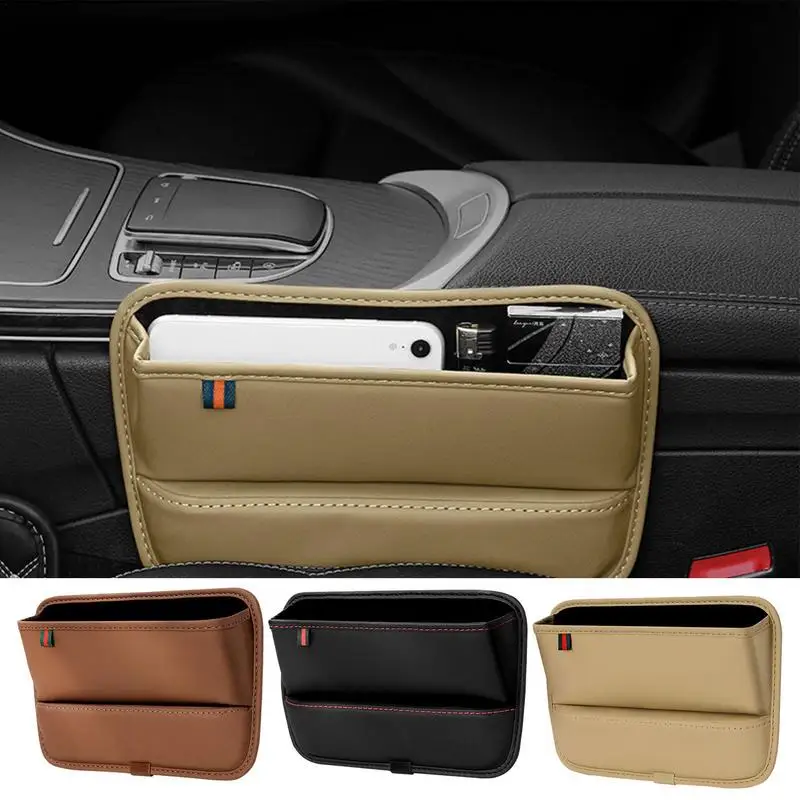 

Сумка для зазора на автомобильное сиденье, чехол для телефона, органайзер для хранения зазоров на сиденье автомобильной консоли, наполнитель для разъема БОКОВОГО СИДЕНЬЯ с отверстием для зарядки