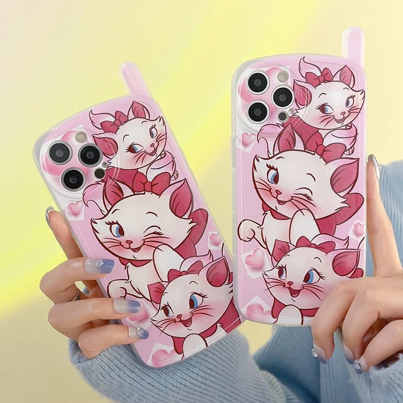 

Disney Marie Cat Phone Case for iPhone 12 13 pro XS MAX X XR Cover
