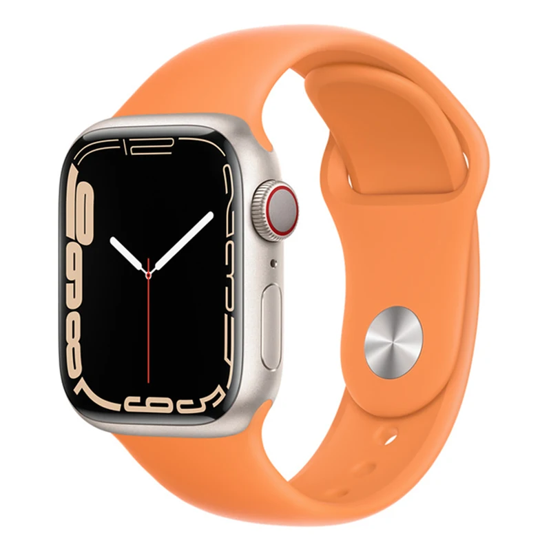 Silicone Strap For Apple Watch Bracelet 44mm 45mm 40mm 41mm iWatch 38mm 42Mm Watchband Correa Apple watch Series 3 4 5 6 SE 7