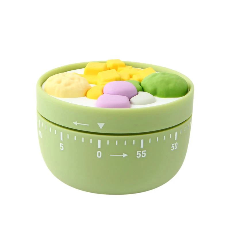 

Dessert Shaped Kitchen Timer, 60 Minutes Mechanical Timer Clock, Kitchen Cooking Timer Clock, No Battery Needed, Easy to Read