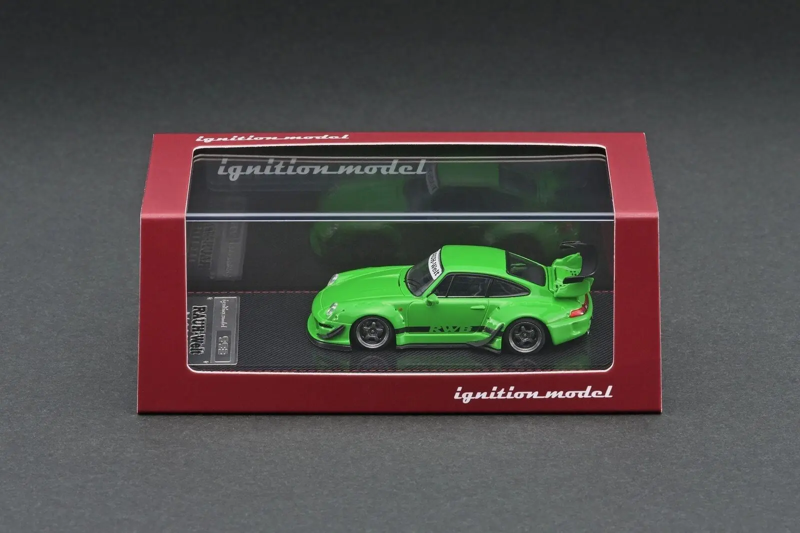 

1:64 RWB 993 -- зеленый -- модель зажигания IG2149 Коллекционная модель автомобиля, лимитированная коллекция, хобби-игрушки