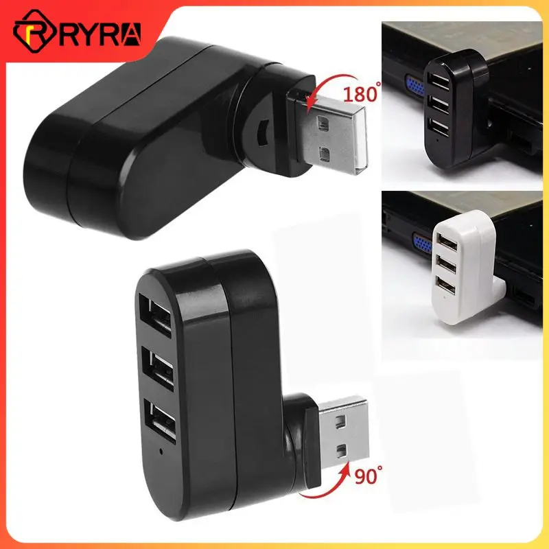 

Вращающийся USB-концентратор RYRA 2,0, высокоскоростной U-диск, USB-разветвитель, 3 порта USB 2,0 для ноутбука, ПК, портативные аксессуары