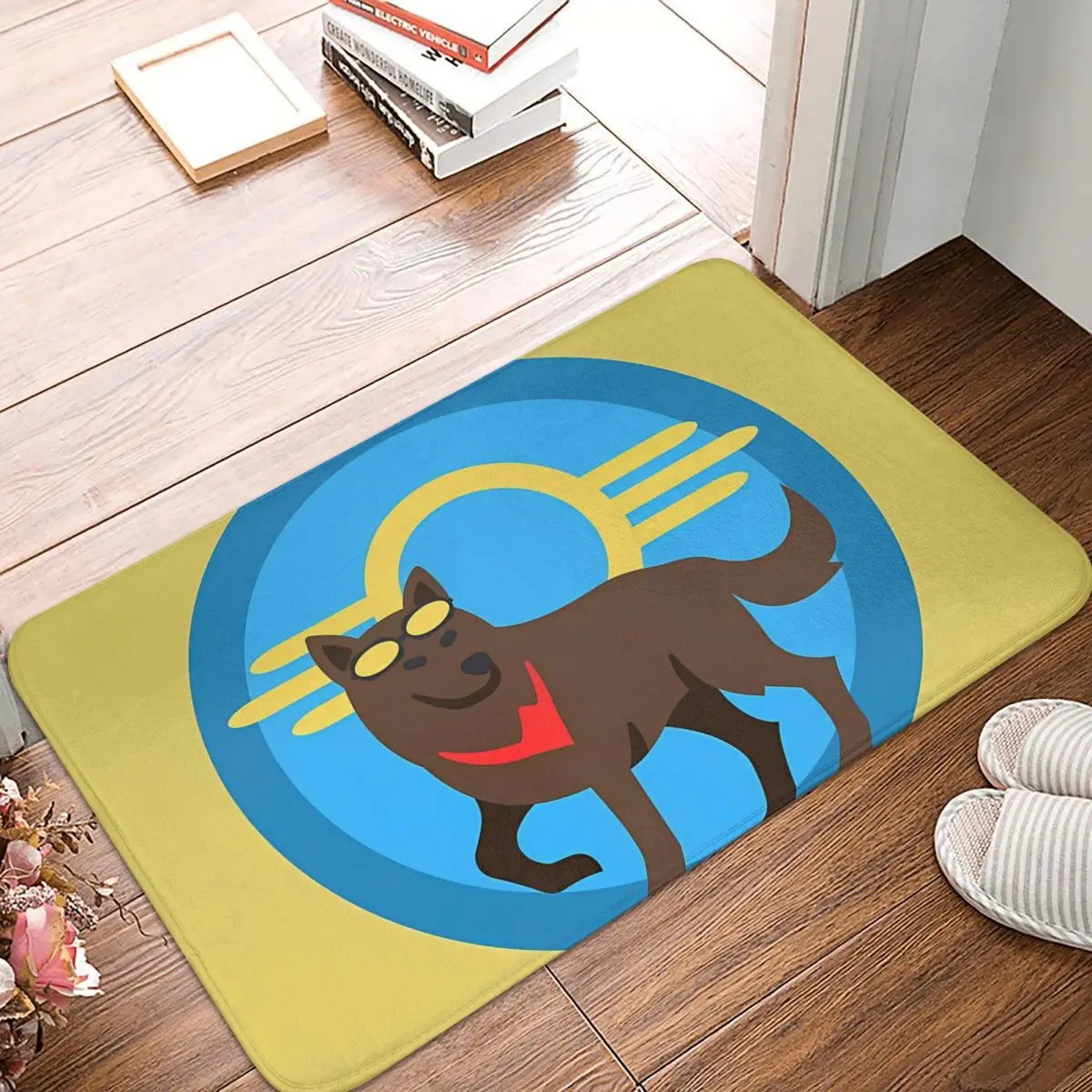 

Dogmeat Is A Goodboi Fallout Vault Boy Game Bath Mat Rug Home Doormat Kitchen Carpet Entrance Door