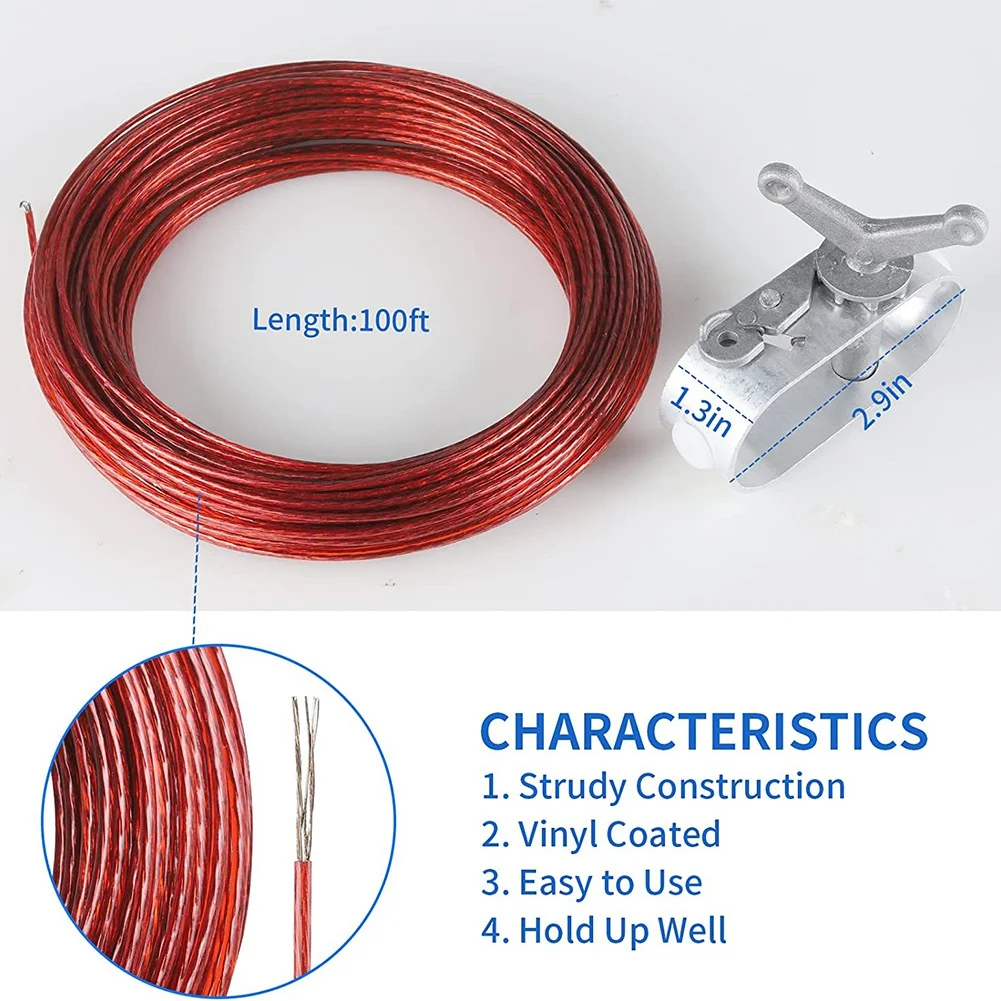 Кабель для покрытия бассейна 30 м и комплект лебедки кабель трещотка покрытий