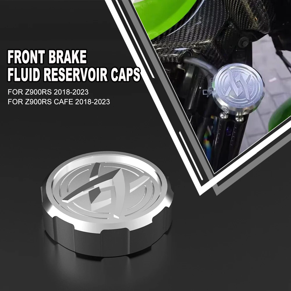 

Z900 RS 2023 Motorcycle Front Brake Fluid Reservoir Caps Cover For Kawasaki Z900RS Cafe 2018 2019 2020 2021 2022 2023 Z900 900RS