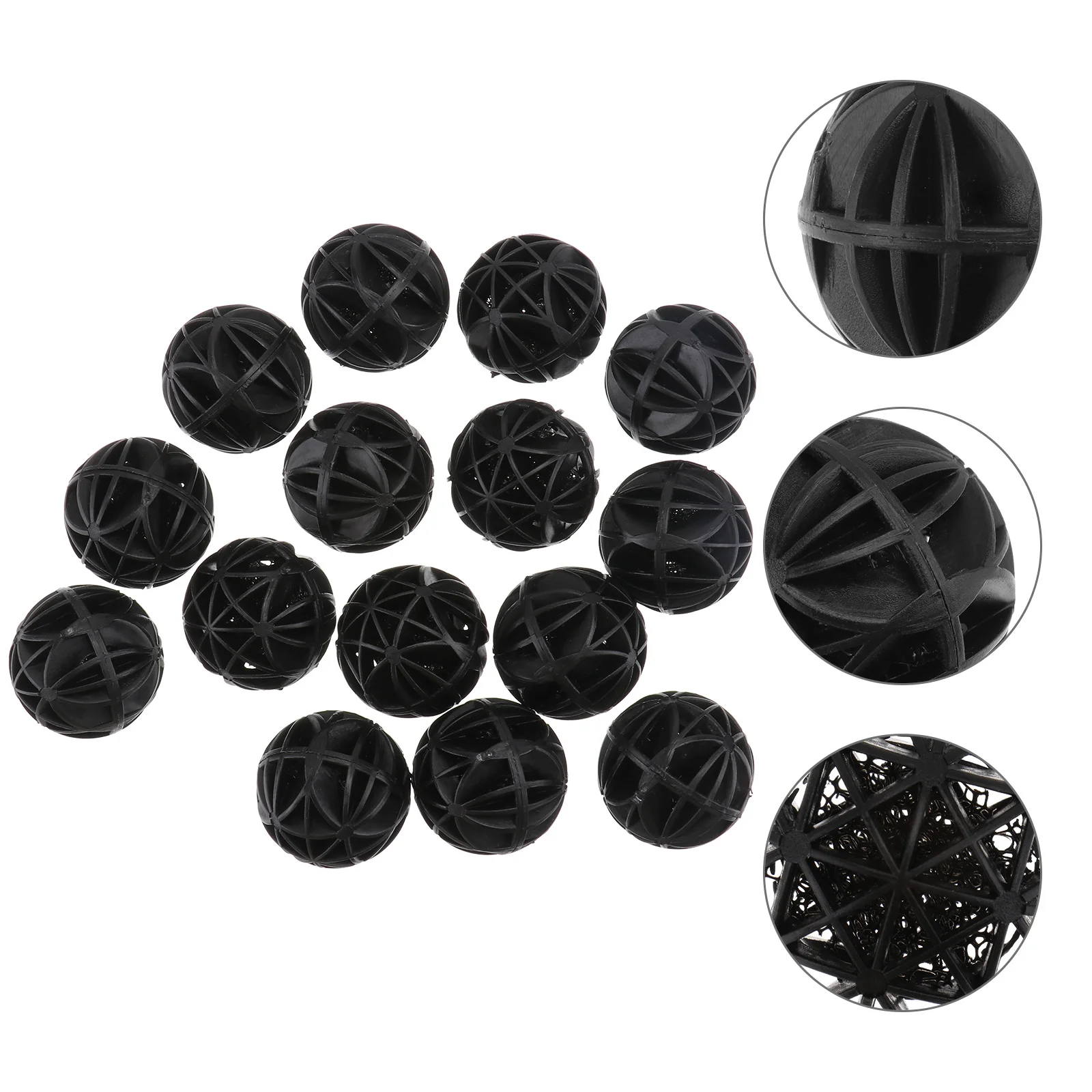 

Balls Pond Filter Media Pond Filter Media Black Strainer Bio Ball Black Aquarium Fish Tank Filter- Balls