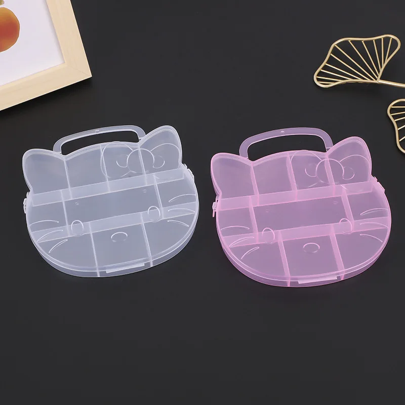 Новый прозрачный пластиковый контейнер для хранения Hello Kitty Sanrio с героями аниме и