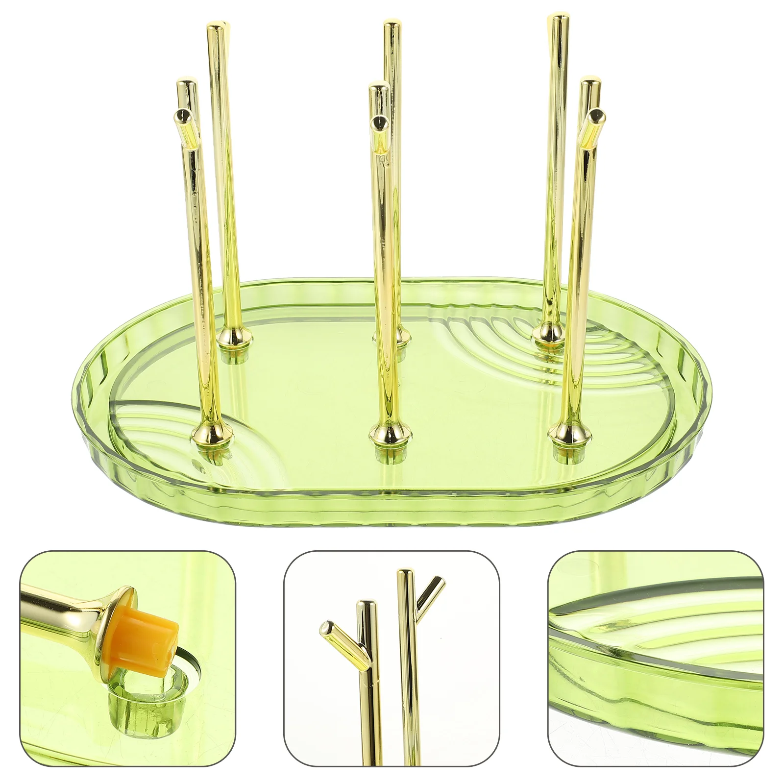 

Mug Cup Rack Drying Drainer Stand Organizer Holder Bottle Coffee Tree Glass Tray Shelf Dish Glasses Dryer Draining Hanger Drain