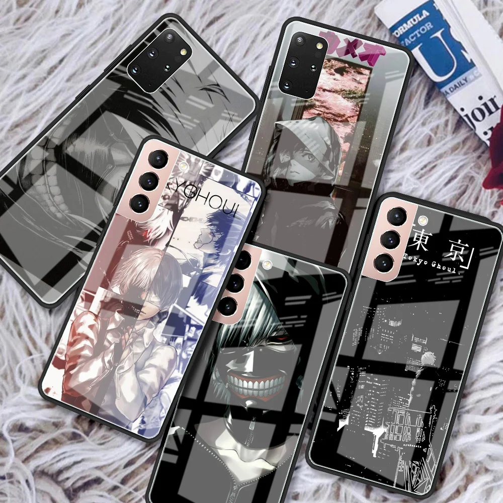

Tokyo Ghoul Kaneki Ken Phone Funda Case For Samsung S22 S21 Ultra S20 FE S10 S8 S9 Plus Tempering Glass Cover Note 20 10 9 Capa