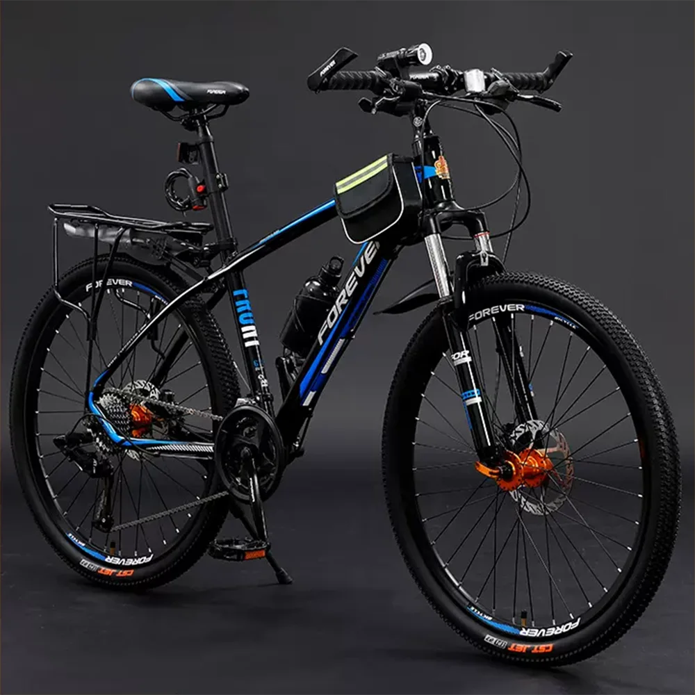 

24/26/27.5 Inch Mountain Biking Adult Road Racing 24/27/30/33 Speed Carbon Imitation Frame Lockable Front Fork