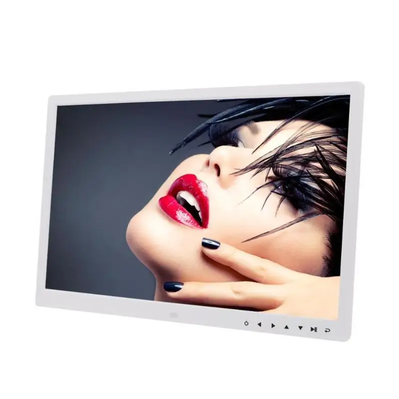 17 Inch HD Digital Photo Frame Electronic Album Touch Buttons Video Player with Clock Calendar