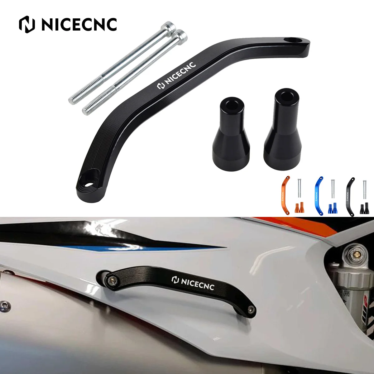 

NiceCNC Motorcycle Rear Lift Grab Handle With Bolt Kits For GasGas EX EC MC 125 250 300 250F 300F 450F EC300 EC250F 2021 2022