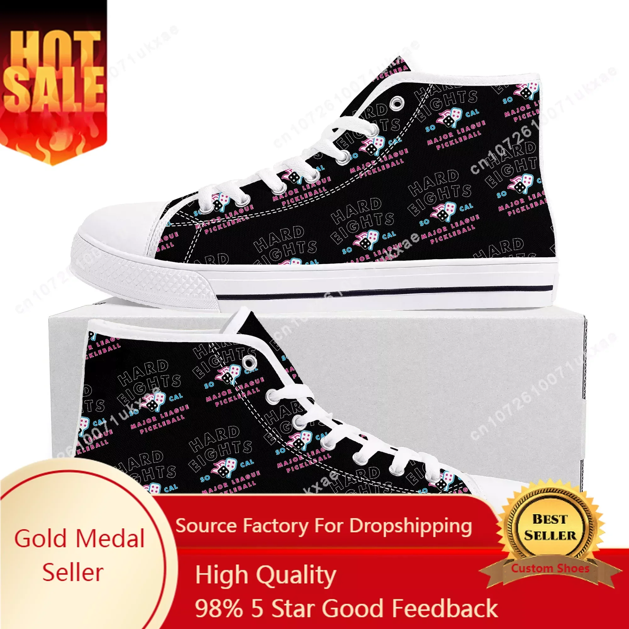 Высокие кроссовки SOCAL HARD EIGHTS pickleball мужские и женские подростковые холщовые