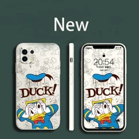 disney donald duck cartoon phone case for xiaomi 11 10 9 8 ultra lite se cc10 10t 10s pro mix4 note10 liquid silicone soft case