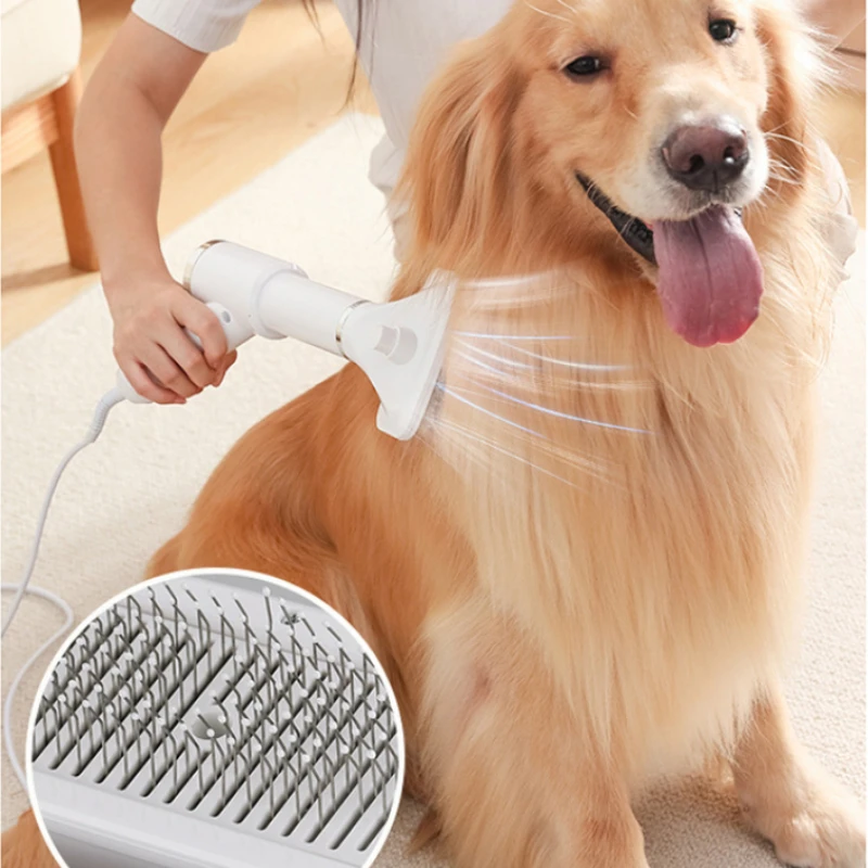 

2-in-1 Multi-functional Pet Hair Dryer Comb Cat Hair Comb Large Wind Removal Comb Electric Hot Air Comb