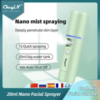 ckeyin nano mister facial steamer cool mist sprayer humidifier face spray bottle spa moisturizing atomization eyelash extension