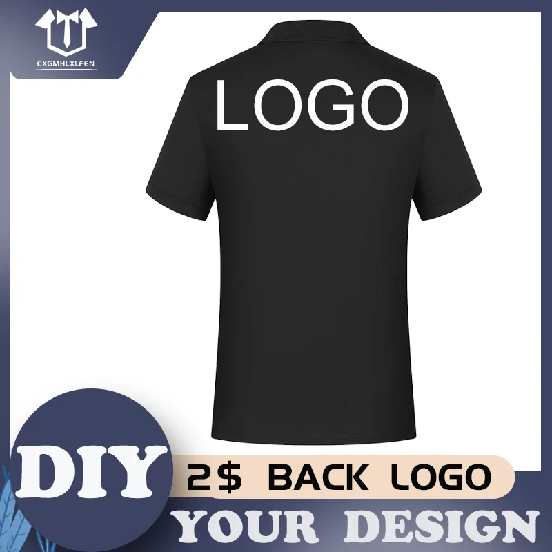 NO LOGO Price Cotton Short Sleeve Polo Shirts Custom Logo Lapel Top Advertising Cultural Shirt Team Personal Brand Design |