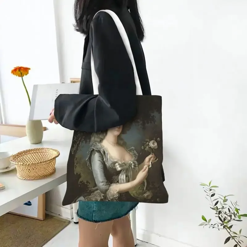 Сумка-тоут женская холщовая с принтом