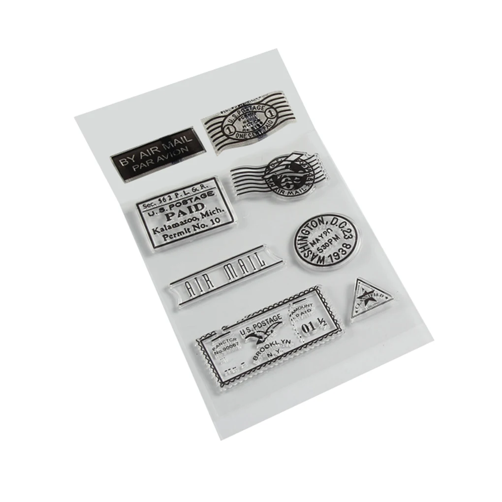 

PVC Silicone Transparent Postmark for DIY Scrapbooking Card Stamp Supplies