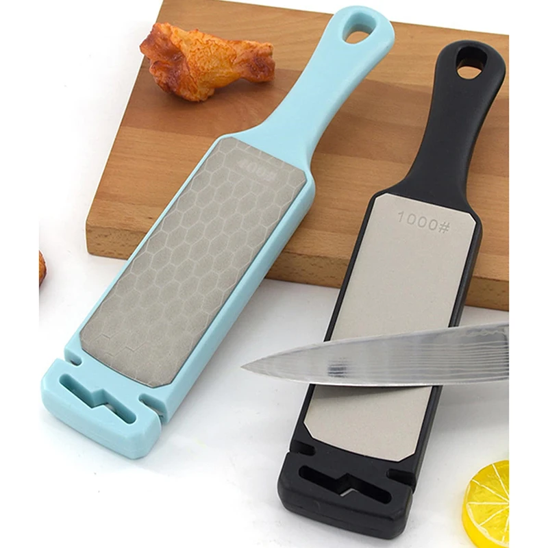 

Профессиональная двухсторонняя точилка для ножей, каменная доска с алмазными брусками, инструменты, посуда и гаджеты, кухонные инструменты...