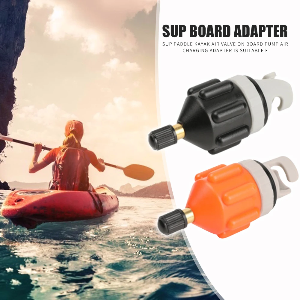 

2x Rowing Boat Air Valve Kayak Inflatable Pump Adapter for Surfing Paddle Board Air Valve Adaptor Tire Compressor Converter