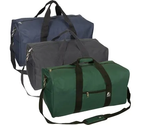 Unisex Basic Gear Duffle Bag, Medium Navy