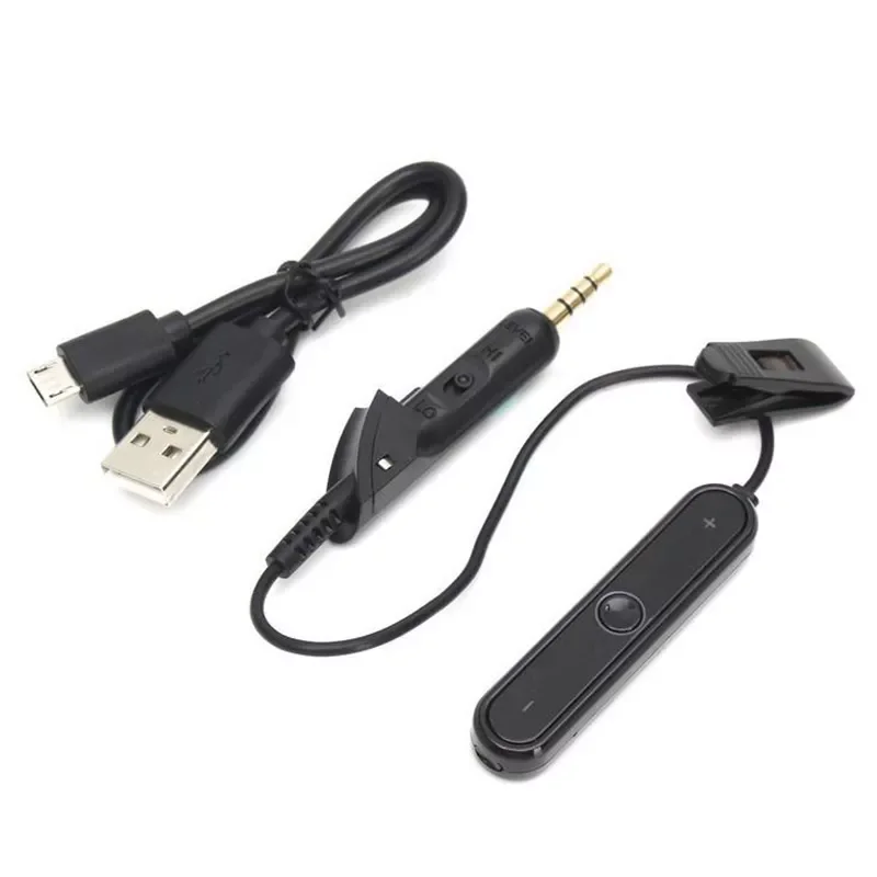 

Bluetooth Cable for QC15 Earphones Headphones Bluetooth Audio Adapter Receiver Connection Cable Built-in Mic With Volume Control