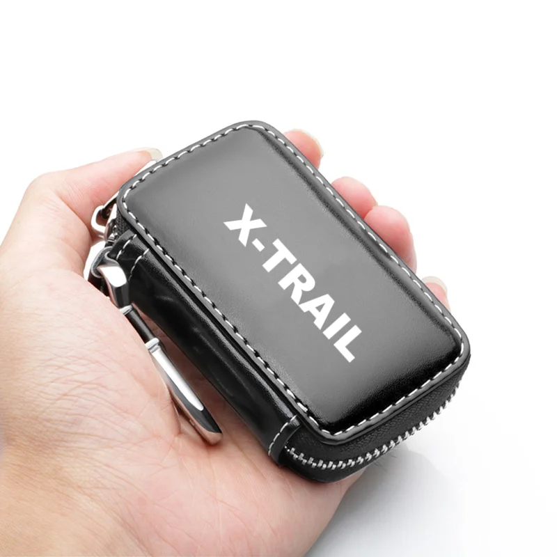 

Car Key Case Cover Genuine Leather Car Keychain Car Key Wallets For Nissan Xtrail X Trail T30 T31 T32 2021 2020 2019 2018 2017