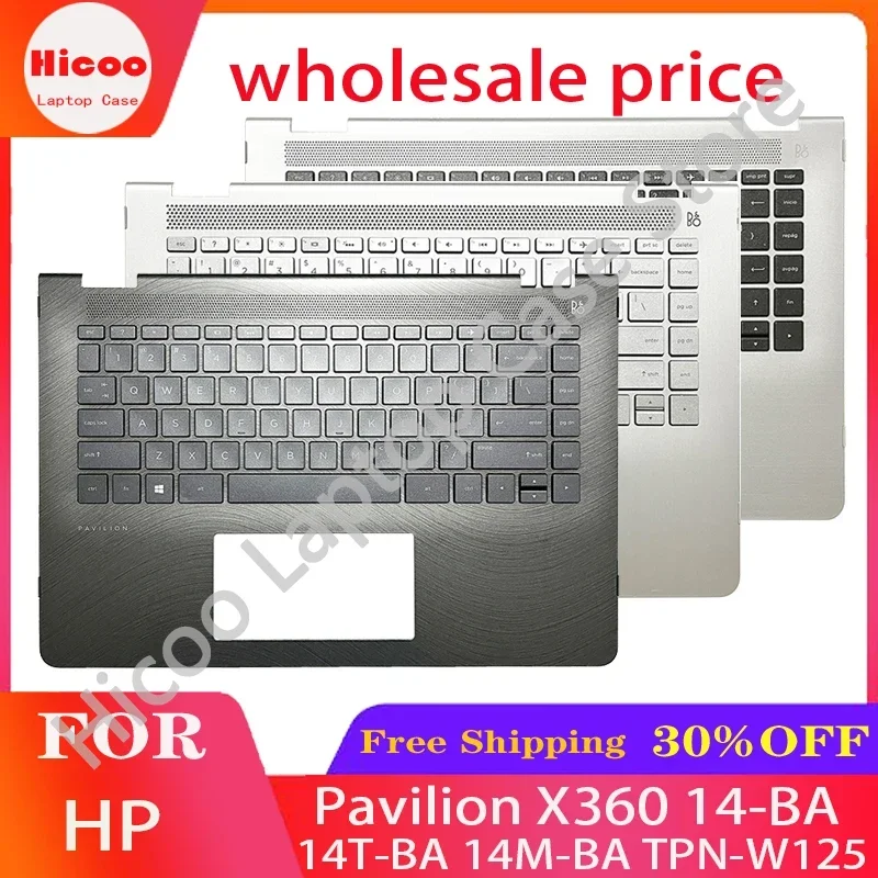 Новая клавиатура США LA для HP Pavilion X360 14-BA 14T-BA 14M-BA TPN-W125 верхняя крышка упора рук