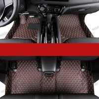 leather car floor mats for honda hr v 2015 2016 2017 2018 2019 2020 2021 accessories cover rug carpet vezel auto hrv styling