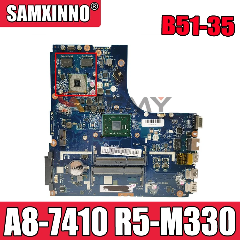 

Материнская плата AKemy 5B20J22807, 5B20J22902, для Lenovo LA-C293P, материнская плата для ноутбука B51-35 R5 M330, GPU DDR3 100%, работает с тестированием
