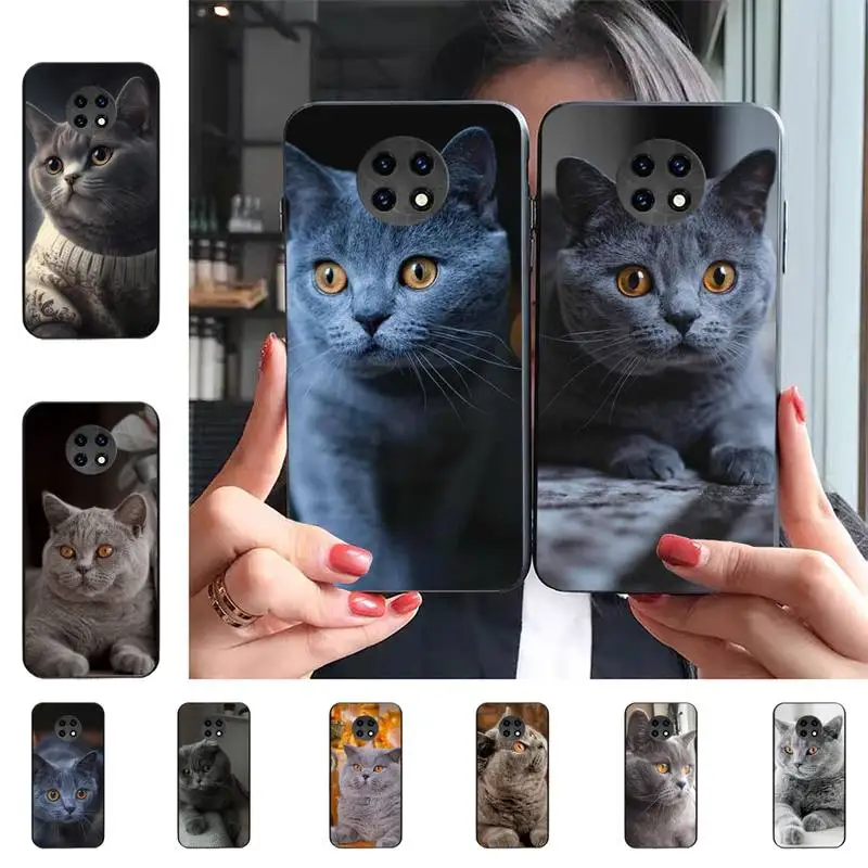 

British Shorthair Cat Phone Case For Redmi 9 5 S2 K30pro Silicone Fundas for Redmi 8 7 7A note 5 5A Capa