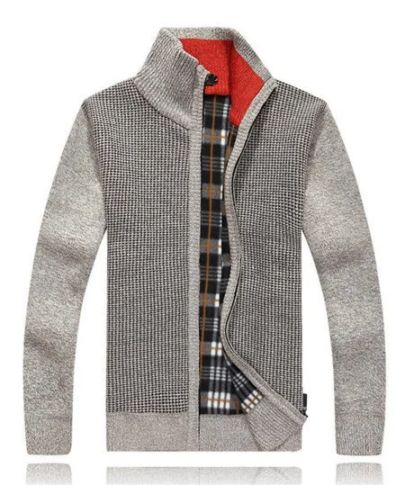 

Men's Wool Cotton Mens sweaters Winter Autumn men Cardigan Brand Overcoat New Sweater Army Green Size M-3XL 5 Color 0431