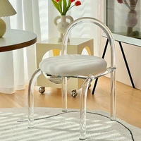 Dining Room Chairs Set Kitchen Stool With Backrest Interior Chair Plastic Bookstore Furniture Modern Individual Armchair Tables