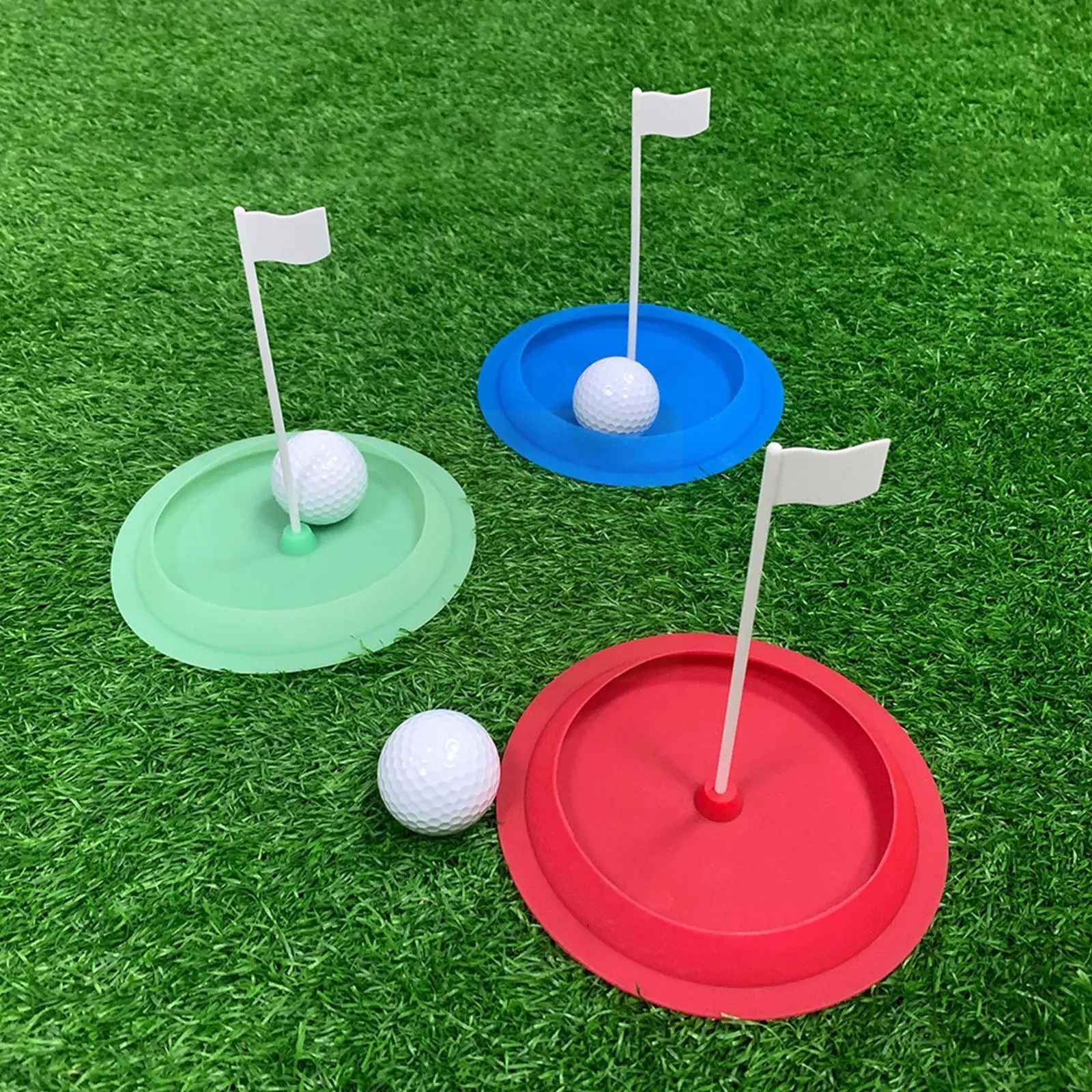 

Golf Practice Putting Cup Soft Golf Putter Green Cup Equipments Golf With Practice Outdoor Training Indoor Detachable Hole K5E1