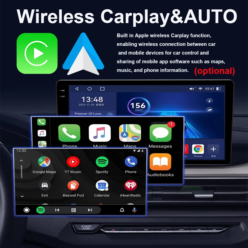Фото Для Jeep Dodge Journey Fiat Freemont 2012-2020 Автомобильный мультимедийный плеер Беспроводной Android Auto 8-ядерный монитор CarPlay Mirror Link BT №2
