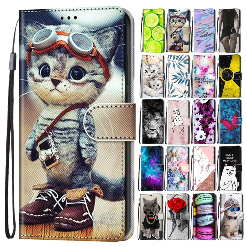 

Leather Case for Nokia G21 G11 C01 Plus 6.3 G20 G10 1.4 5.4 3.4 2.4 C2 5.3 2.3 5 3 Case Cute 3D Painted Flip Wallet Phone Cover
